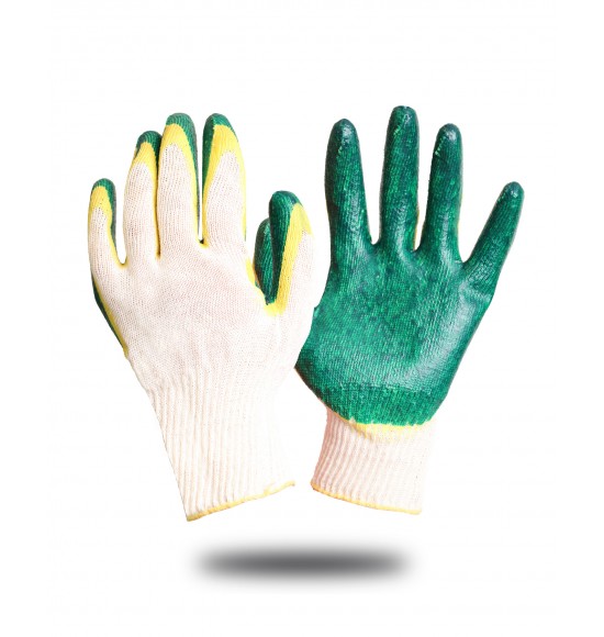 Перчатки х/б с двойным латексным покрытием 13-й кл.,  (х10х300)