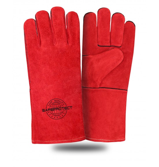 Краги спилковые ЯМАЛ Safeprotect красные (флисовая подкладка) р.10,5 (х12х60) Краги спилковые ЯМАЛ Safeprotect красные (флисовая подкладка) р.10,5 (х12х60)