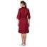 Халат СИРИУС-МАРЛЕН-2 женский бордовый с полоской