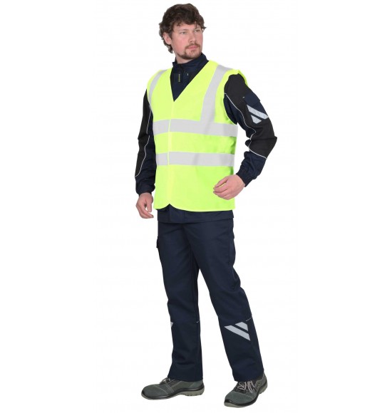 Жилет сигнальный SIRIUS класс 1, 4 СОП (трик.100 гр/м2) лимонный