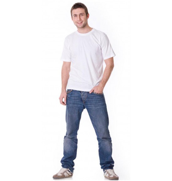 Футболка белая СИРИУ-СТАНДАРТ 160г/м2 в уп.100 шт. за шт.