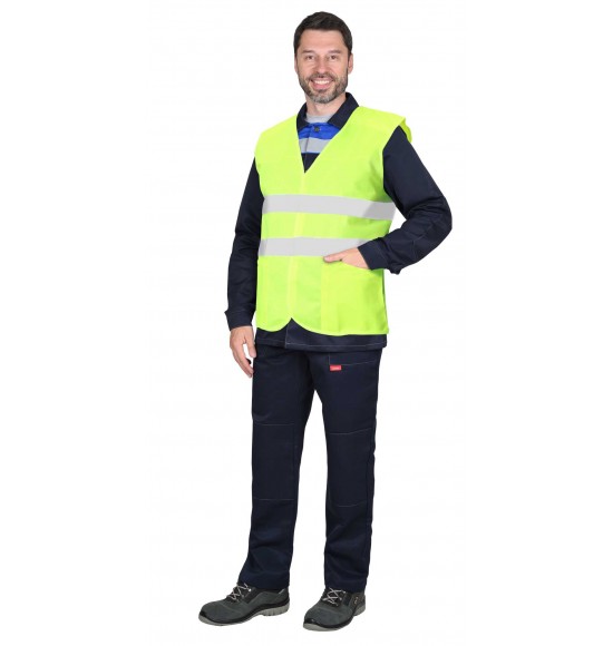 Жилет сигнальный SIRIUS класс 2, 2 СОП (трик.120 гр/м2, карманы) лимонный