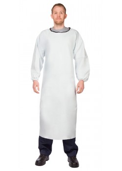 Фартук-халат ПВХ плотность 500 белый Фартук-халат ПВХ плотность 500 белый