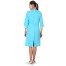 Халат СИРИУС-МАРЛЕН женский бирюзовый со светло-бирюзовым