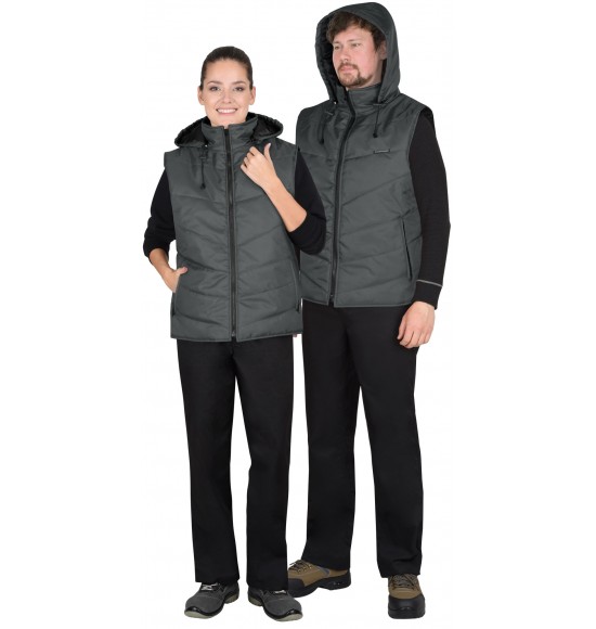 Жилет СИРИУС-ИМИДЖ тёмно-серый