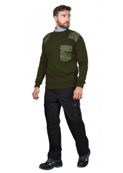 Джемпер форменный олива