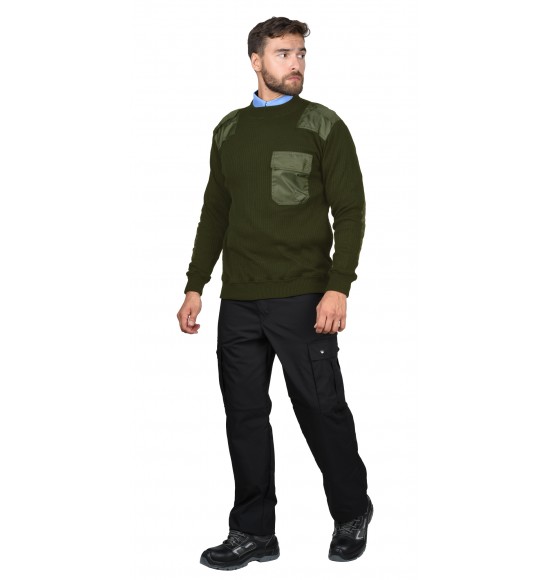 Джемпер форменный олива