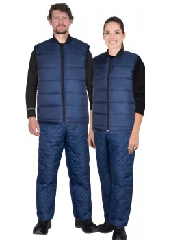 Жилет СИРИУС-МИШЛЕН утепленный, универсальный, тёмно-синий