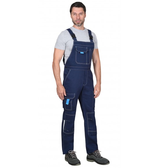 Полукомбинезон СИРИУС-ДЖЕТ синий с голубым тк. мех. стрейч с ВО