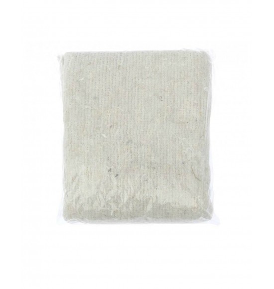 Тряпка для пола (60х80 см) ХПП пл.180 г/кв.м. строчка 2,5 мм, цвет: белый,оверлок, инд.пакет