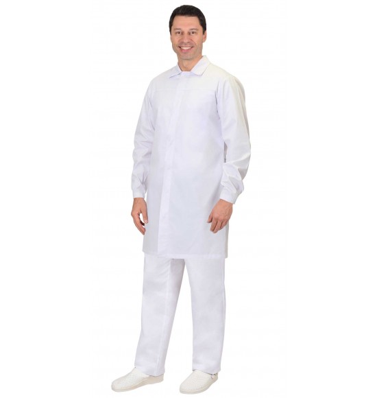 Халат СИРИУС-СИЦИЛИЯ мужской белый Халат СИРИУС-СИЦИЛИЯ мужской белый