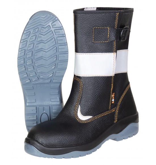 Сапоги SAVЁL-ЕВРОПА Р с СОП, кожа, МП МС, ПУ-ТПУ