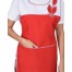 Фартук-сарафан СИРИУС-ВЕСНА красный с белым