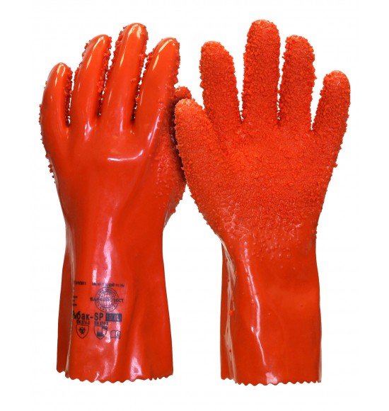 Перчатки Safeprotect РЫБАК-SP (интерлок+ПВХ с крошкой)