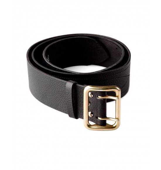 Ремень ОМОН кожаный 45мм чёрный