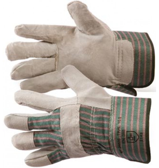 Перчатки спилковые комбинированные (тип "ТР")