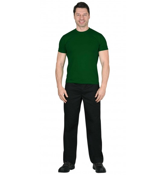 Футболка темно-зеленая СИРИУС-СТАНДАРТ 160г/м2 в уп.100 шт. за шт.