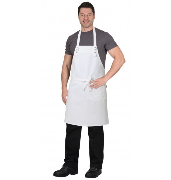 Фартук СИРИУС-БАРИСТА белый