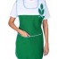 Фартук-сарафан СИРИУС-ВЕСНА зелёный с белым