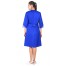 Халат СИРИУС-МАРЛЕН-2 женский васильковый с полоской