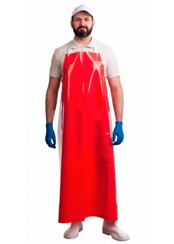 Фартук полиуретановый ЛАРИПОЛ уплотненный красный, толщина 0,3мм,р.90см х115см(ФАР013)(х12) Фартук полиуретановый ЛАРИПОЛ уплотненный красный, толщина 0,3мм,р.90см х115см(ФАР013)(х12)