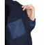 Куртка СИРИУС-ПРАГА-ЛЮКС короткая с капюшоном, темно-синяя