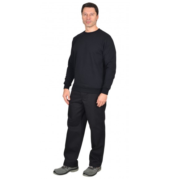 Толстовка черная с поясом (футер 240 г/м2) (х40)