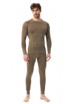 Термобельё в комплекте (фуфайка, кальсоны) EcoDry RealMan хаки (В КОРОБКЕ) Термобельё в комплекте (фуфайка, кальсоны) EcoDry RealMan хаки (В КОРОБКЕ)