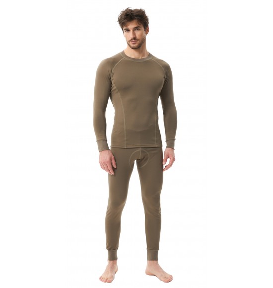 Термобельё в комплекте (фуфайка, кальсоны) EcoDry RealMan хаки (В КОРОБКЕ) Термобельё в комплекте (фуфайка, кальсоны) EcoDry RealMan хаки (В КОРОБКЕ)