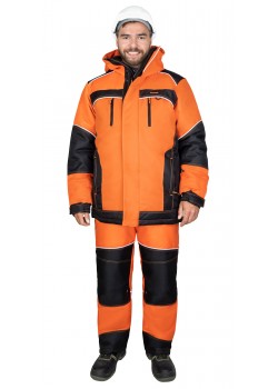 Костюм СИРИУС-АРКТИКА зимний, куртка дл., брюки, кирпичный с чёрным Костюм СИРИУС-АРКТИКА зимний, куртка дл., брюки, кирпичный с чёрным