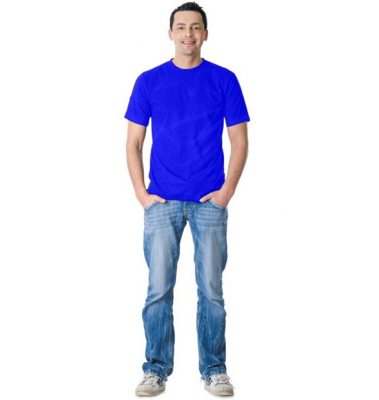 Футболка васильковая 160г/м2