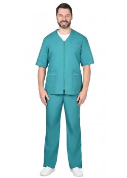 Костюм универсальный на молнии зелёный