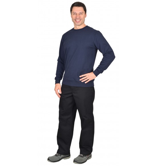 Толстовка темно-синяя с поясом (футер 240 г/м2) (х40) Толстовка темно-синяя с поясом (футер 240 г/м2) (х40)