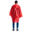 Плащ-дождевик СИРИУС-ЛЮКС на липучке ПВД 80 мкр. пропаянные швы, красный