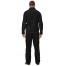 Куртка флисовая СИРИУС-АКТИВ  черная с черной отделкой