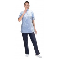 Блуза СИРИУС-ВЕНЕЦИЯ женская голубая Блуза СИРИУС-ВЕНЕЦИЯ женская голубая