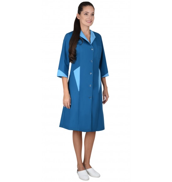 Халат СИРИУС-МАРЛЕН женский морская волна с голубым (СТ)