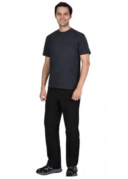 Футболка меланж серо-синий 160 г/м2