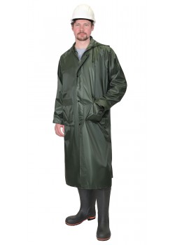 Плащ влагозащитный SIRIUS Стандарт (210 гр/м2) зеленый (ЧЗ) Плащ влагозащитный SIRIUS Стандарт (210 гр/м2) зеленый (ЧЗ)