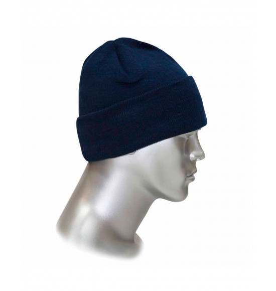 Шапка трикотажная синяя