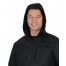 Куртка СИРИУС-ПРАГА-Люкс удлиненная с капюшоном, черный