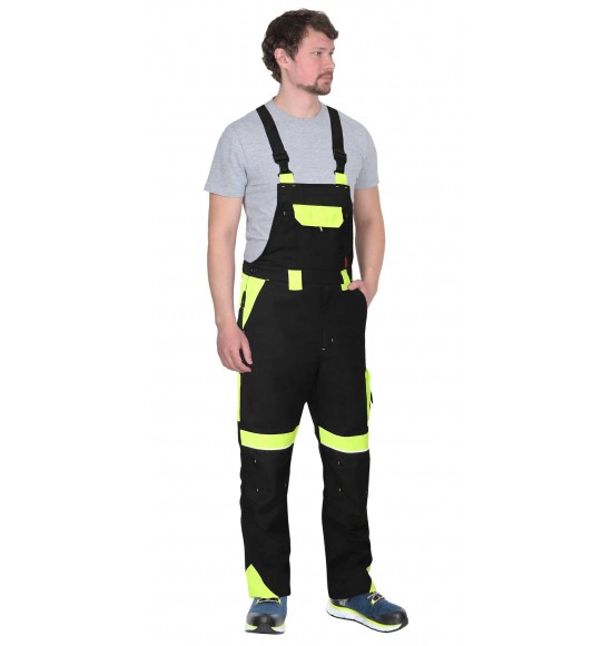 Полукомбинезон СИРИУС-ОНИКС черный с лимонным