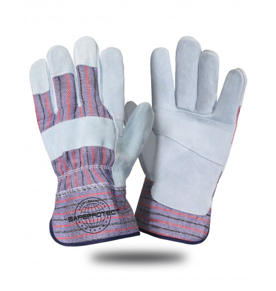 Перчатки спилковые комбинированные ЮГРА Safeprotect р.10,5  (х12х120)