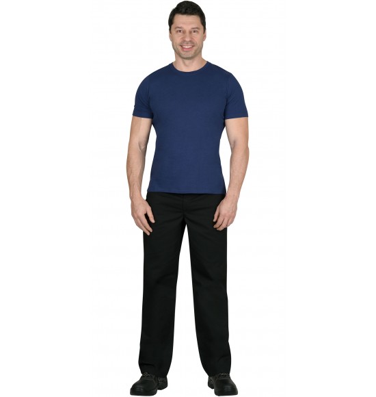 Футболка темно-синяя СИРИУС-СТАНДАРТ 160г/м2 в уп.100 шт. за шт.