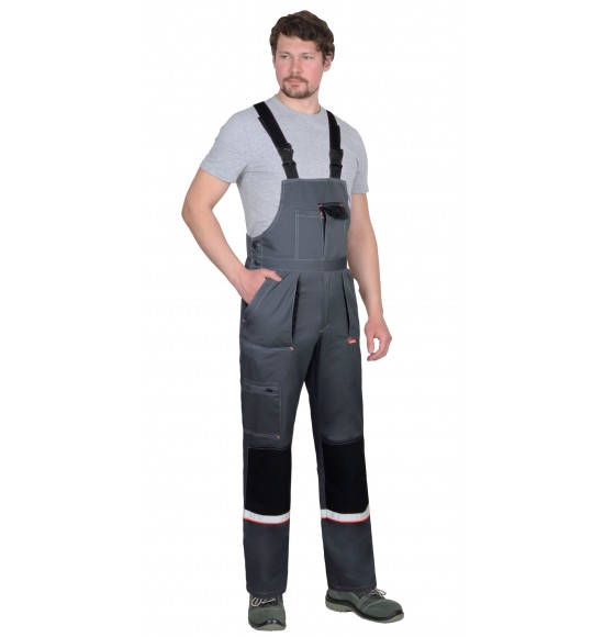 Полукомбинезон СИРИУС-РОДОС темно-серый с черным