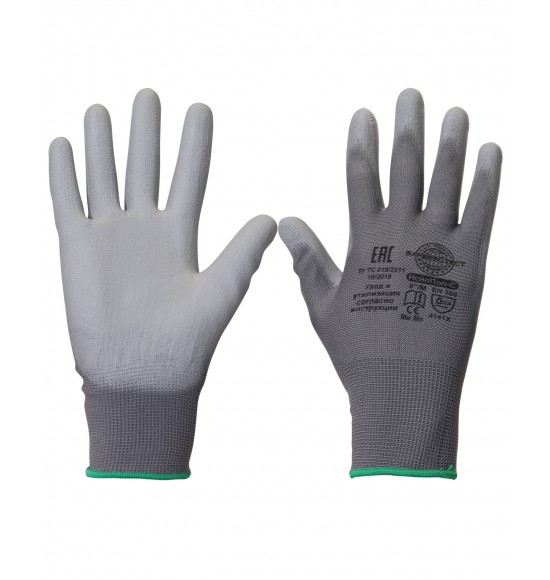 Перчатки Safeprotect НейпПол-С (нейлон+полиуретан, серый)