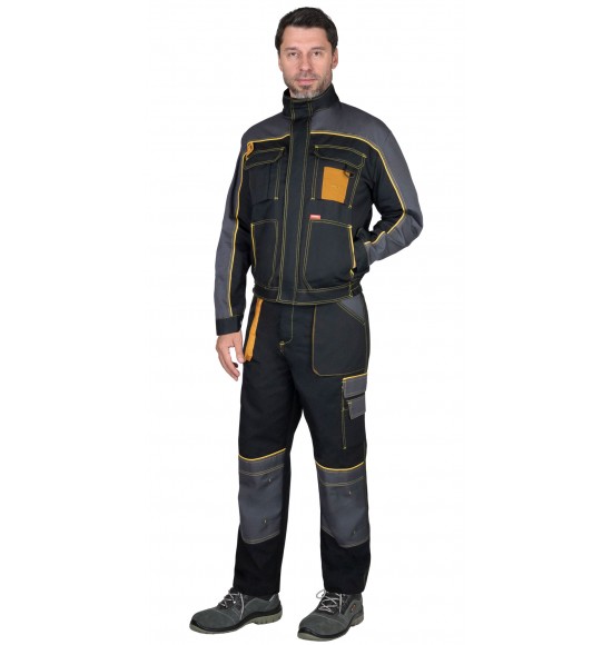 Куртка СИРИУС-АГАТ черный с темно-серым