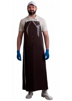 Фартук полиуретановый ЛАРИПОЛ уплотненный коричневый,толщина 0,3мм,р.90см х115см(ФАР013)(х12) Фартук полиуретановый ЛАРИПОЛ уплотненный коричневый,толщина 0,3мм,р.90см х115см(ФАР013)(х12)