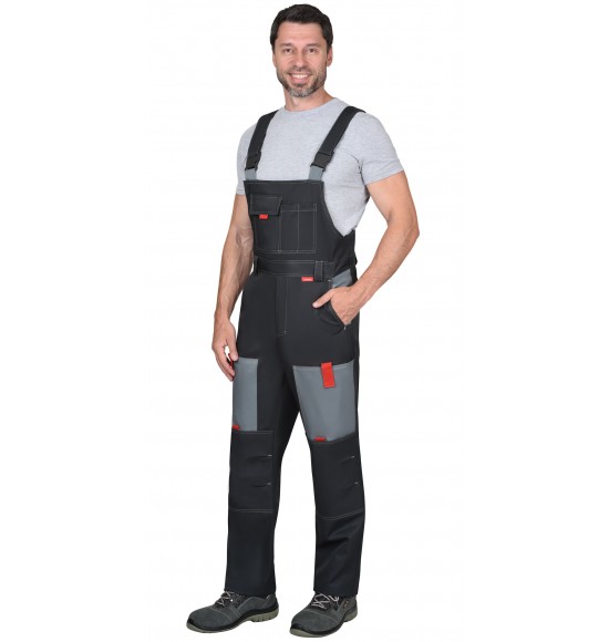 Полукомбинезон СИРИУС-ФАВОРИТ-РОСС темно-серый со светло-серым и красным