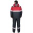 Костюм СИРИУС-НАВИГАТОР-1М зимний, куртка кор., п/к, тёмно-серый с красным и СОП